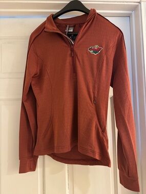 Minnesota Wild Burnt red 1/4 Zip Pullover